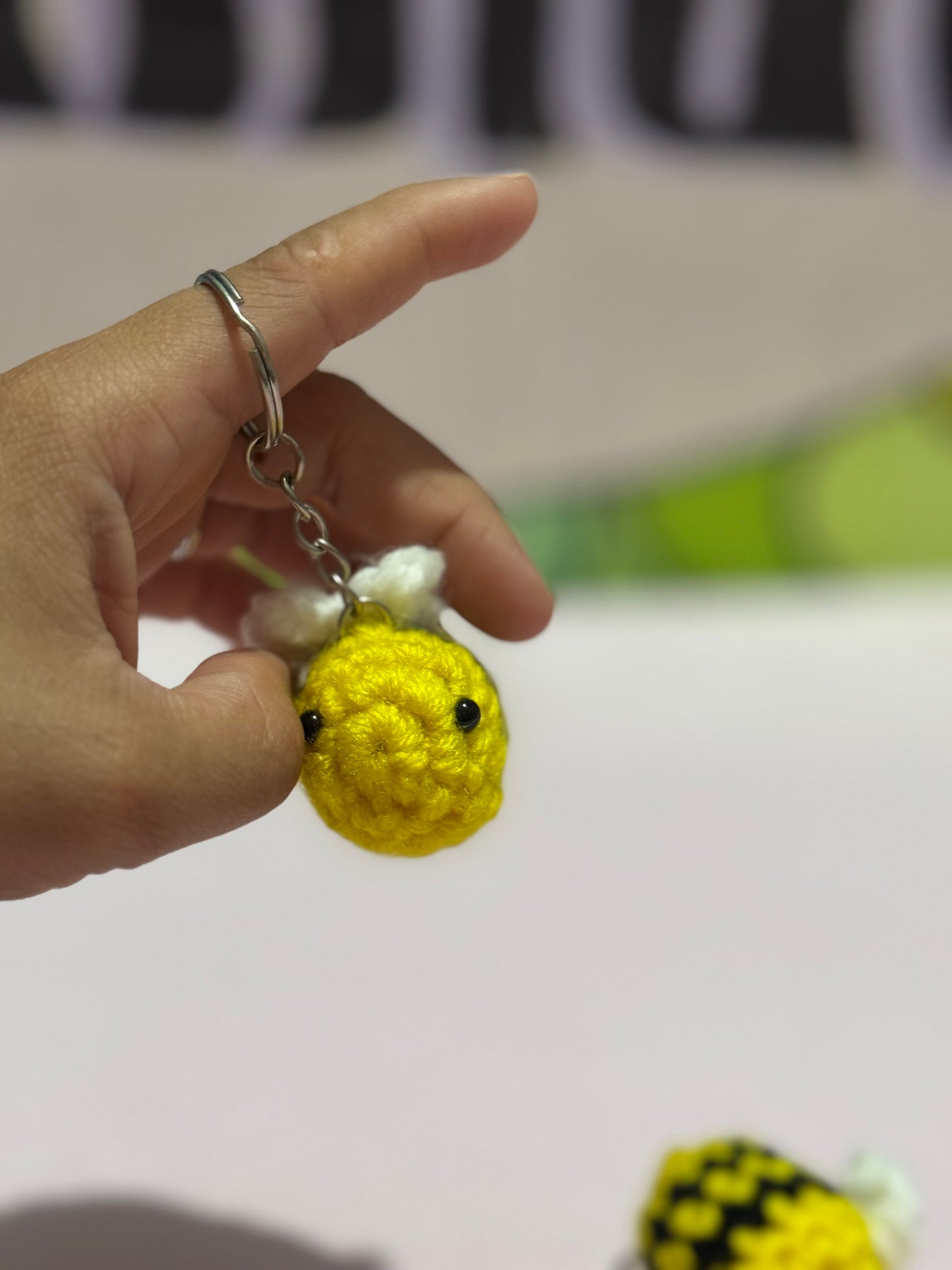 Mini bee key chain