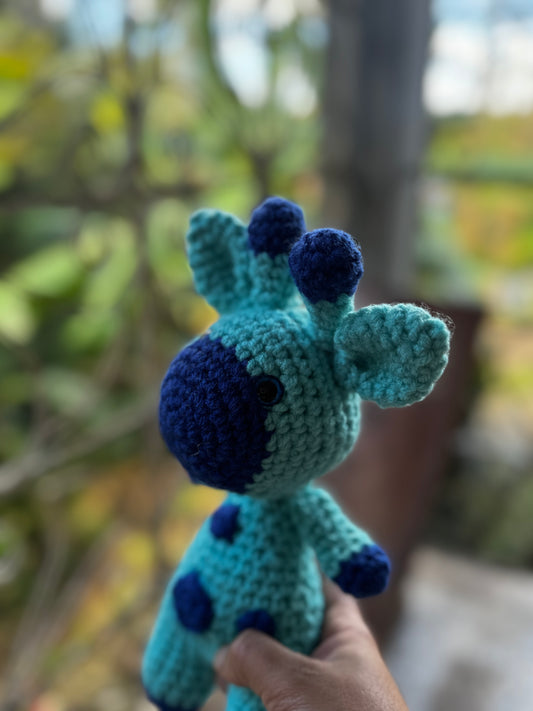 Girafa azul