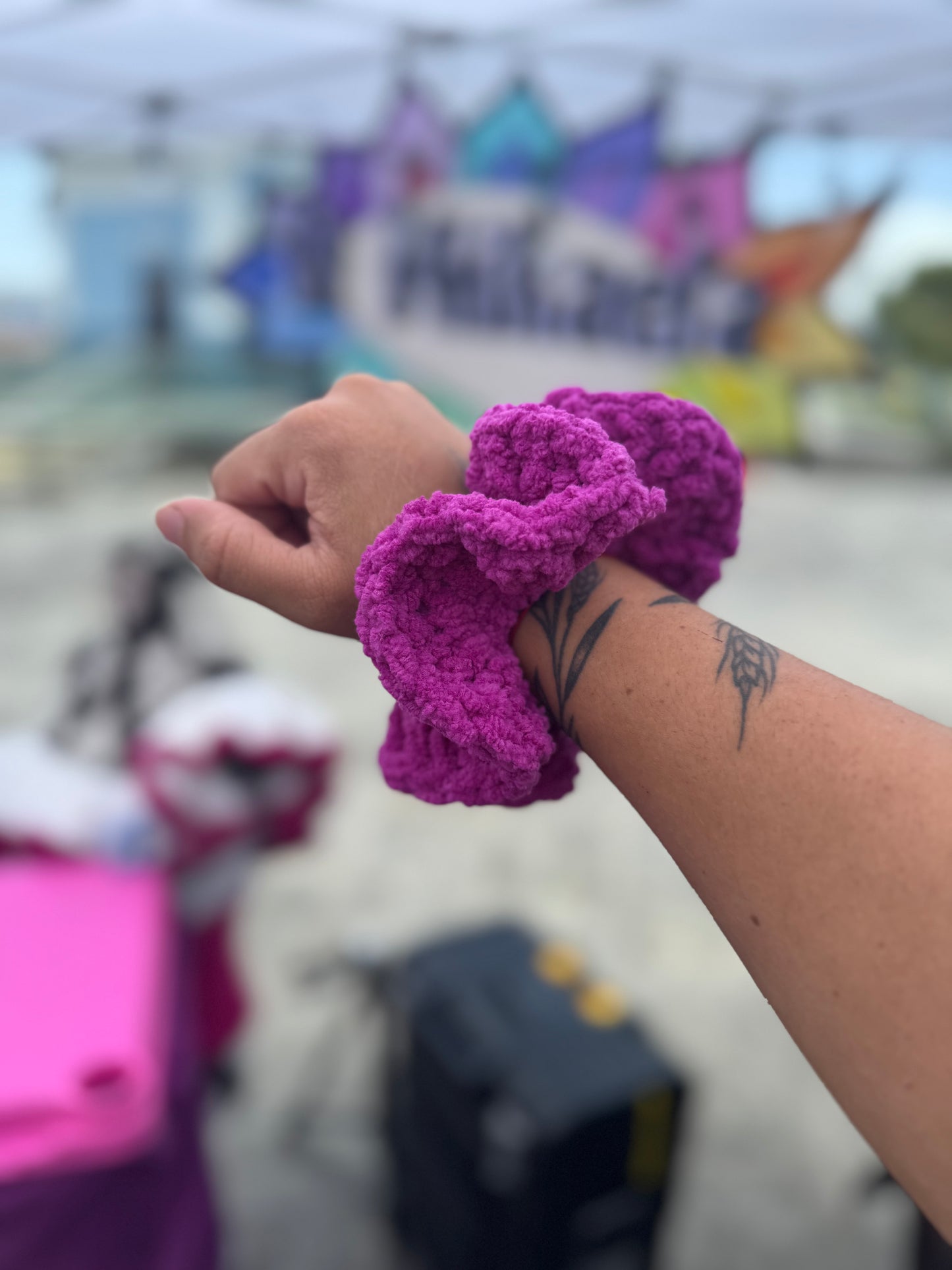 Crochet scrunchie